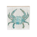 Coastal Wooden Plock Salty Crab 6"