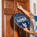 New York Yankees Halloween Round Door Decor with Hanging Rope, 18x18