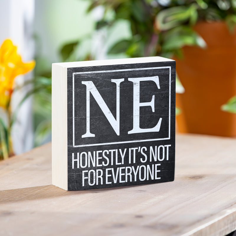 State Wooden Plock Nebraska 6x6"