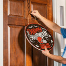 Cleveland Browns Halloween Round Door Decor with Hanging Rope, 18x18