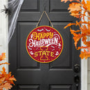 Iowa State University Halloween Round Door Decor with Hanging Rope, 18x18