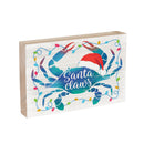 Coastal Wooden Plock Santa Crab 12x8"