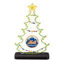 New York Mets Baseball Holiday Tree Desklite LED Decor