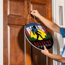 Buffalo Bills Bigfoot Round Door Decor with Hanging Rope, 18x18