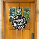 Purdue University Holiday Round Door Decor with Hanging Rope, 18x18