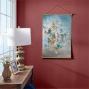 Cottage Garden Indoor Wall Decor Canvas Tapestry, Butterflies in Flight 36"x24" Canvas Tapestry