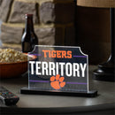 Clemson University College Rectangle Desklite LED Decor