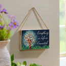Harvest Blossom Tree Of Life Hanging Sign, 11"x6”