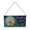 Harvest Blossom Tree Of Life Hanging Sign, 11"x6”