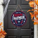 Washington Capitals Halloween Round Door Decor with Hanging Rope, 18x18