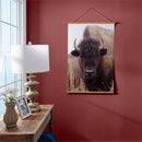 Hillside Pasture Indoor Wall Decor Canvas Tapestry, Bison 36"x24" Canvas Tapestry