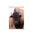 Hillside Pasture Indoor Wall Decor Canvas Tapestry, Bison 36"x24" Canvas Tapestry