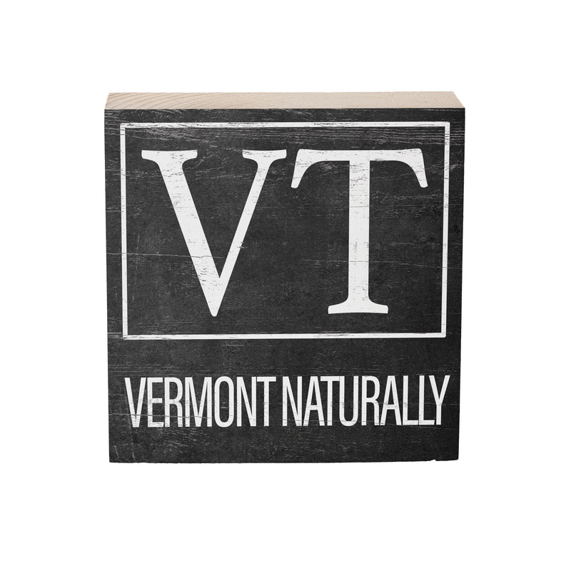 State Wooden Plock Vermont 6x6"