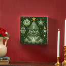 Shades of Emerald Christmas Tree Wall Decor, 12"x12"