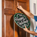 Dallas Stars Holiday Round Door Decor with Hanging Rope, 18x18