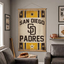 San Diego Padres, Canvas Wall Tapestry, Large, 54x36