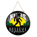 Los Angeles Kings Bigfoot Round Door Decor with Hanging Rope, 18x18