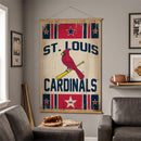 St Louis Cardinals, Canvas Wall Tapestry, Large, 54x36
