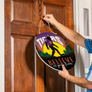 Clemson University Bigfoot Round Door Decor with Hanging Rope, 18x18