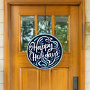 Seattle Kraken Holiday Round Door Decor with Hanging Rope, 18x18
