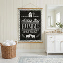 Heart of the Home, Indoor Wall Décor Canvas Tapestry, Always Stay Humble and Kind 52"X 36" Canvas Ta