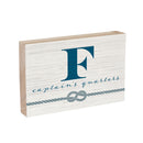 Coastal Wooden Plock Monogram Captain 12x8" F F