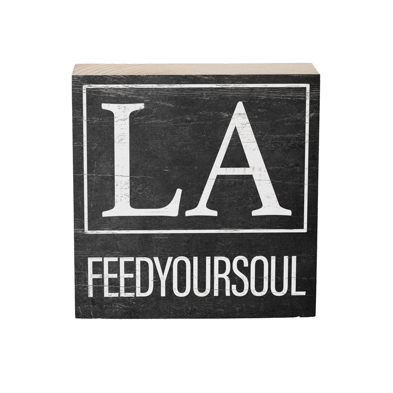 State Wooden Plock Louisiana 6x6"