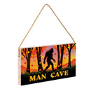 High Country Bigfoot Hanging Sign, "Man Cave", 11"x6"