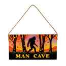 High Country Bigfoot Hanging Sign, "Man Cave", 11"x6"