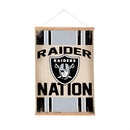 Las Vegas Raiders, Canvas Wall Tapestry, Medium, 36x24