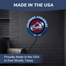 Colorado Avalanche, Metal Lite, Round