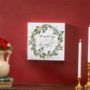 Shades of Emerald Wall Decor, "Merry Bright", 12"x12"