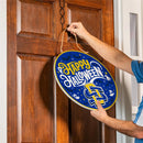South Dakota State University Halloween Round Door Decor with Hanging Rope, 18x18