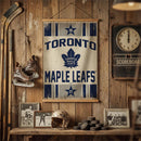 Toronto Maple Leafs, Canvas Wall Tapestry, Medium, 36x24