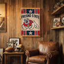 Fresno State, Canvas Wall Tapestry, Medium, 36x24
