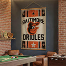 Baltimore Orioles, Canvas Wall Tapestry, Large, 54x36