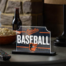 Baltimore Orioles Baseball Rectangle Desklite LED Decor