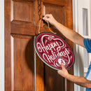 University of Alabama Holiday Round Door Decor with Hanging Rope, 18x18