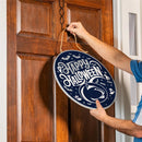 Penn State Halloween Round Door Decor with Hanging Rope, 18x18