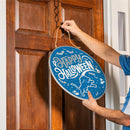 Detroit Lions Halloween Round Door Decor with Hanging Rope, 18x18