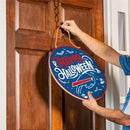Buffalo Bills Halloween Round Door Decor with Hanging Rope, 18x18