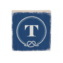 Coastal Wooden Plock Monogram Nautical 6" T T