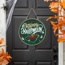 Minnesota Wild Halloween Round Door Decor with Hanging Rope, 18x18