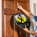 Chicago White Sox Bigfoot Round Door Decor with Hanging Rope, 18x18