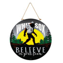 Chicago White Sox Bigfoot Round Door Decor with Hanging Rope, 18x18