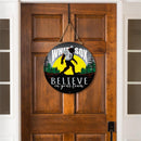 Chicago White Sox Bigfoot Round Door Decor with Hanging Rope, 18x18