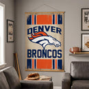 Denver Broncos, Canvas Wall Tapestry, Large, 54x36