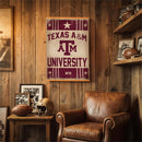 Texas A&M, Canvas Wall Tapestry, Medium, 36x24