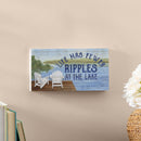 Lake View Hanging Sign Ripples at the Lake 11x6"