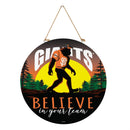 San Francisco Giants Bigfoot Round Door Decor with Hanging Rope, 18x18